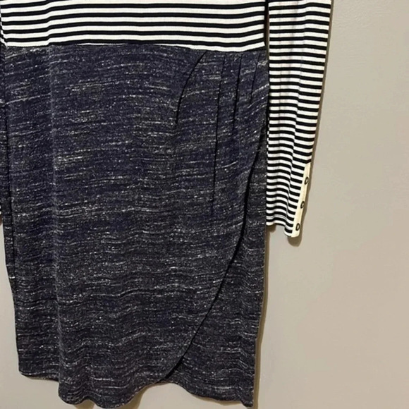 Dolan Left Coast Collection | Mixed Stripes mini knit dress women size S office - Picture 3 of 8